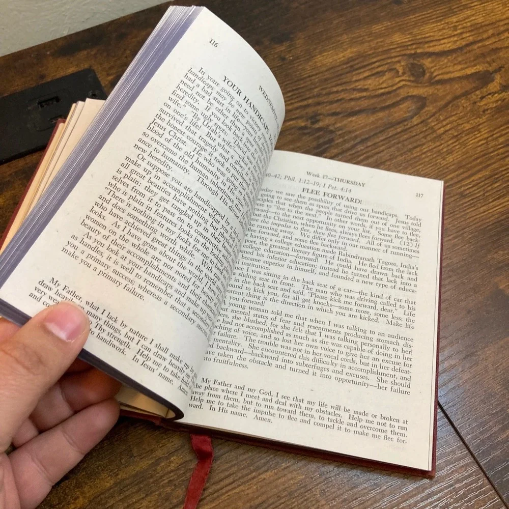 Abundant Living E. Stanley Jones 1942 Hardcover Vintage Religious Devotional